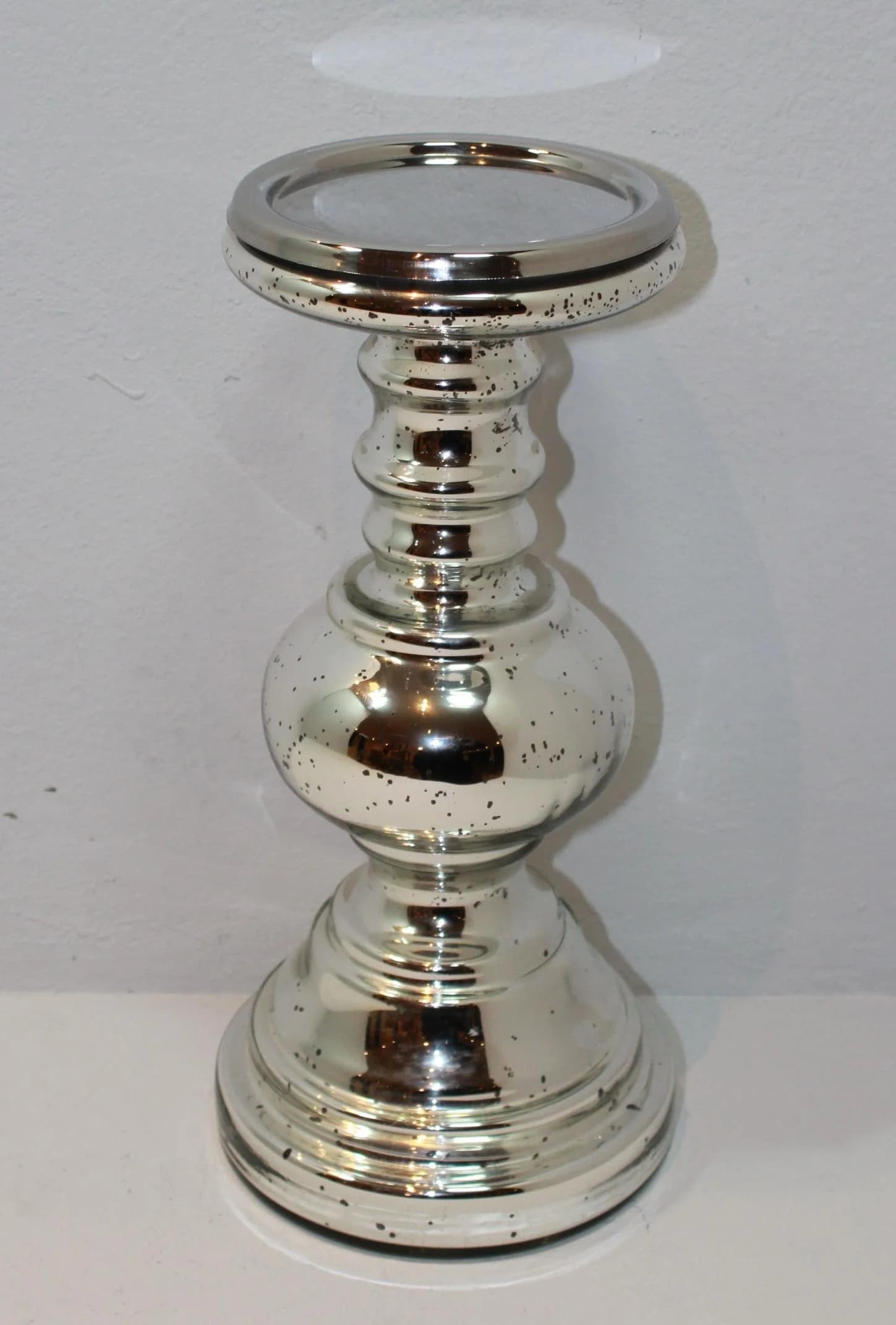 COR MULDER Kerzenhalter Silberfarben Glas