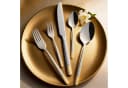 Mulex Besteck-Set Oceanside 60-tlg. Edelstahl 18/0 silber vergoldet Bild 3