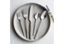 MULEX Besteck-Set Siena 60-tlg. Chromstahl silber Hammerschlag-Optik Bild 1