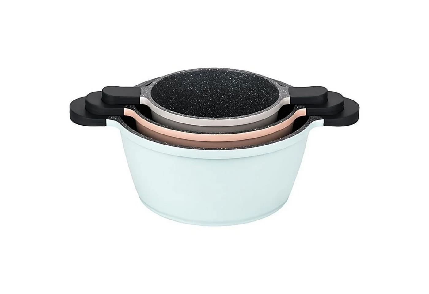 Mulex Topf-Set HAPPINESS TASTYLINE 6-tlg. Aluguss Induktion - Bild 3