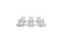 Mulex Teeglas Set 12-tlg. mit Untersetzer geriffeltes Glas transparent Bild 2