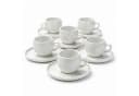 Mulex Espressotassen Set Aura 12-teilig Weiß Keramik Bild 2