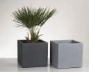 Scheurich Blumentopf 30/240 C-CUBE Grau Kunststoff Beton-Optik Bild 4