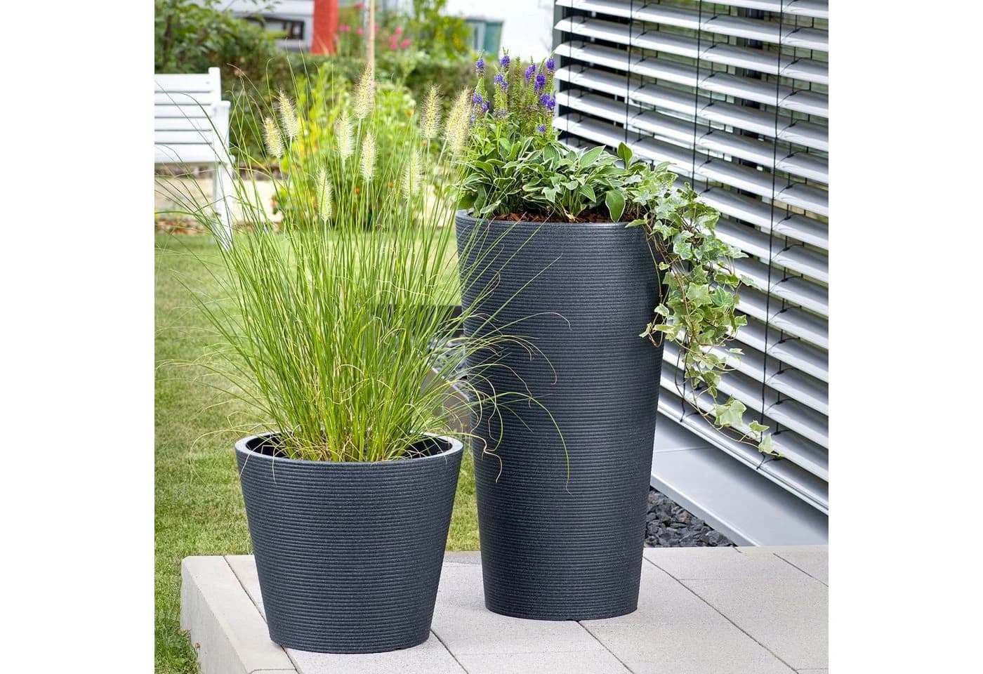 Scheurich Blumentopf CONEO HIGH 55 Schwarz - Bild 3