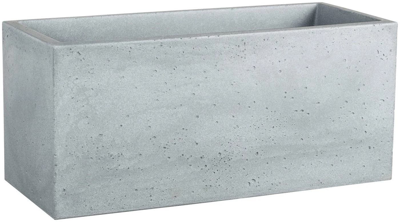 Scheurich Blumentopf C-CUBE LONG Grau Kunststoff Beton-Optik - Bild 2