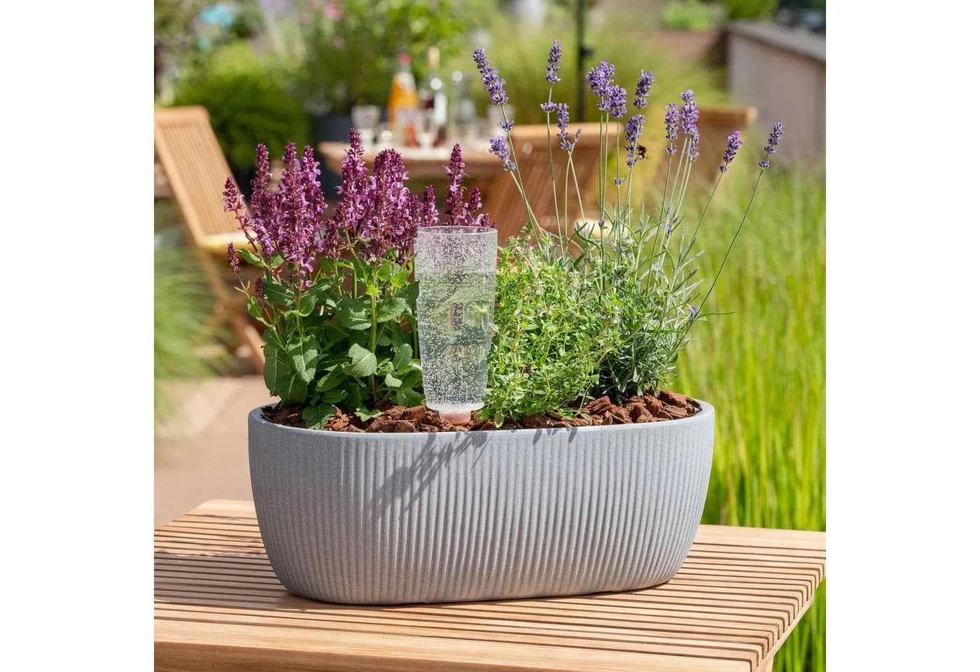 Scheurich Jardiniere LINETTO JARDI Grau Kunststoff