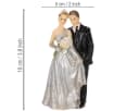 Florists Products Hochzeitsfigur Brautpaar Silber Deko Bild 4
