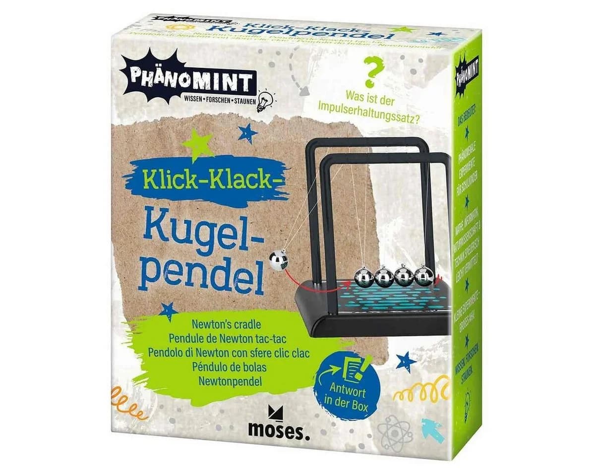 PhänoMINT Klick-Klack-Kugelpendel - Physik-Spielzeug von moses - Bild 2