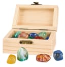 Moses. Piraten-Schatztruhe Holz mit 24 echten Mineralien bunt Bild 2