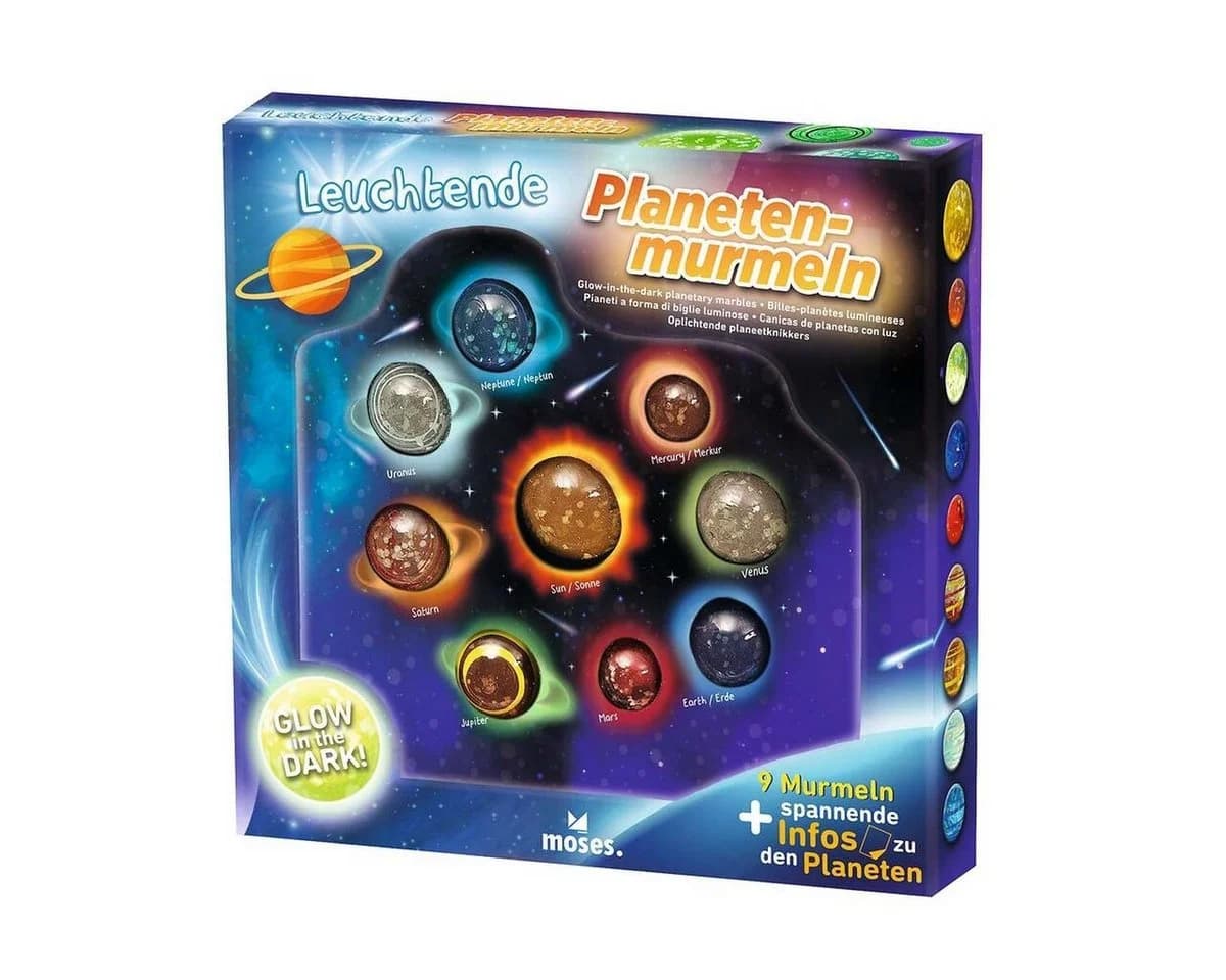 Moses. Verlag Leuchtende Planeten-Murmeln – Glasmurmeln mit Planetendesign - Bild 2