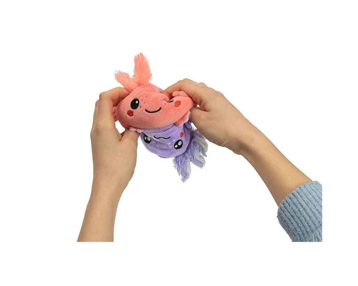Moses. Verlag Kuscheltier Flauschiger Wende-Axolotl mit 2 Gesichtern