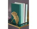 Moses. Verlag Buchstütze Ginkgo Metall goldfarben 2er Set für Bücherregale Bild 2