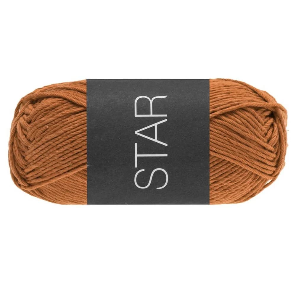 LANA GROSSA STAR Häkelwolle Braun 100% Baumwolle 50g - Bild 2