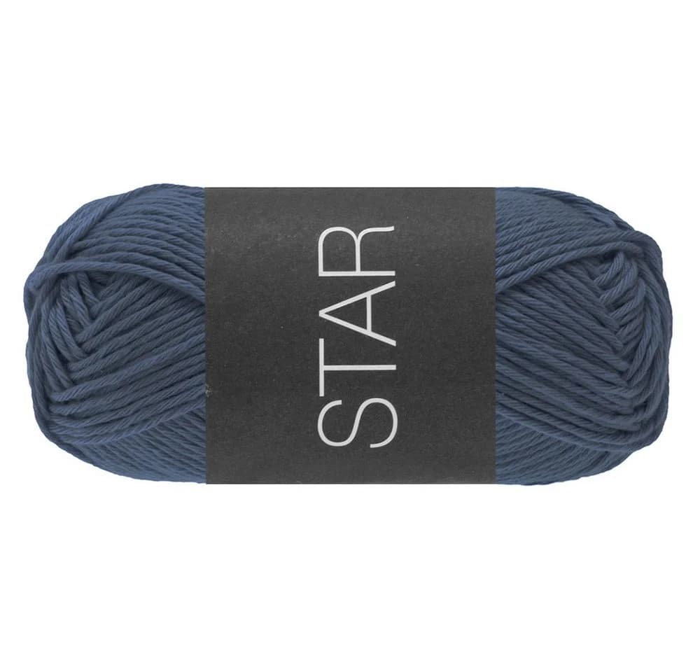 LANA GROSSA STAR Häkelwolle 50g 100% Baumwolle Grau Stahlgrau - Bild 2