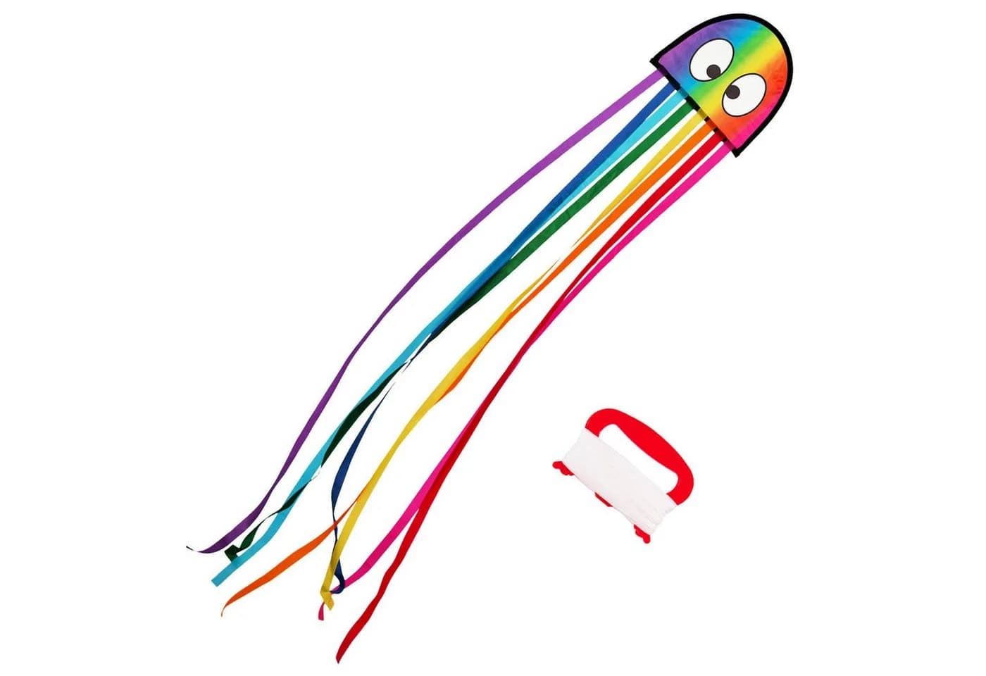 Wolkenstürmer Flug-Drache Mini Oktopus Regenbogen 150 cm - Bild 3