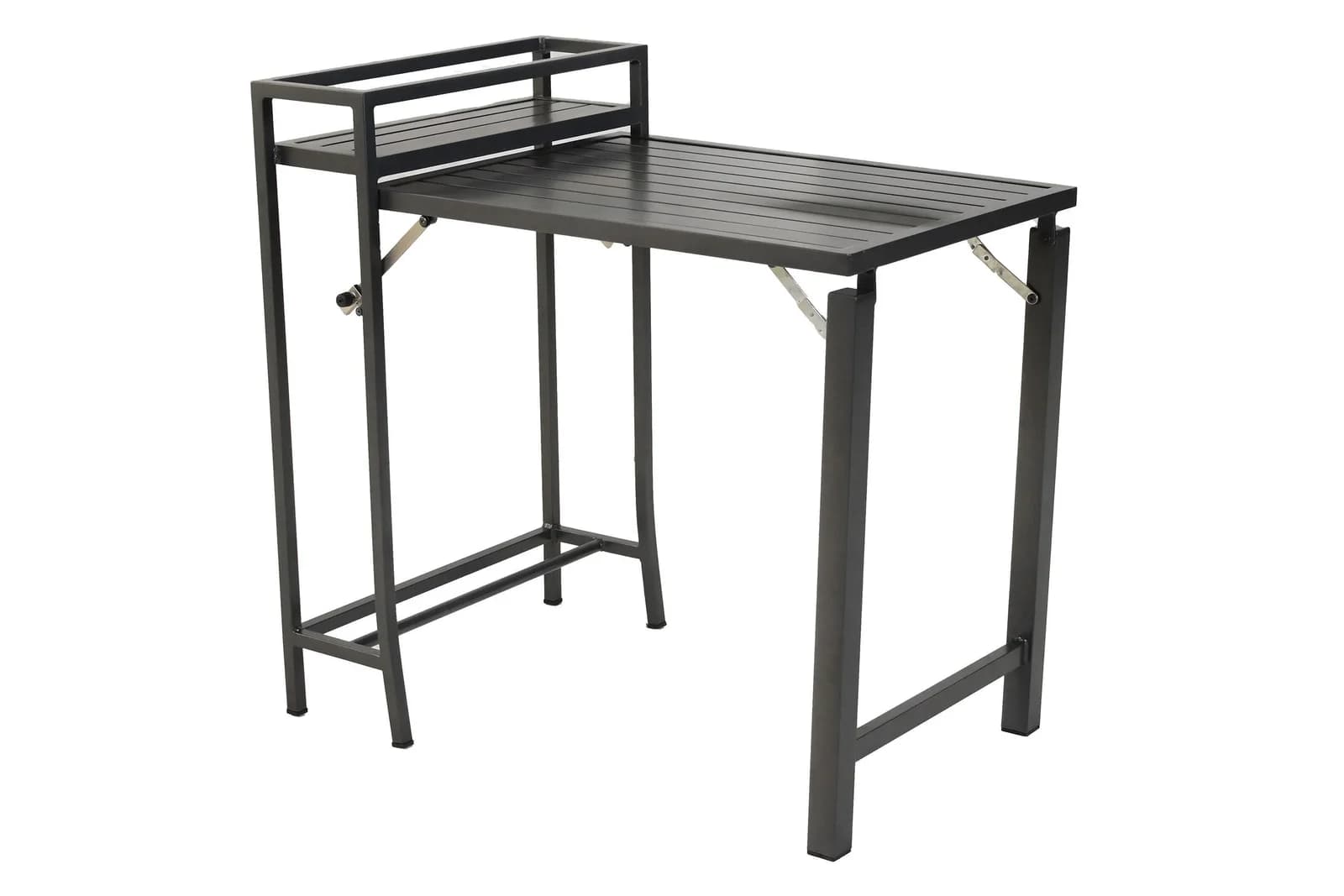 MERXX Gartentisch Balkonklapptisch Aluminium Grau - Bild 3