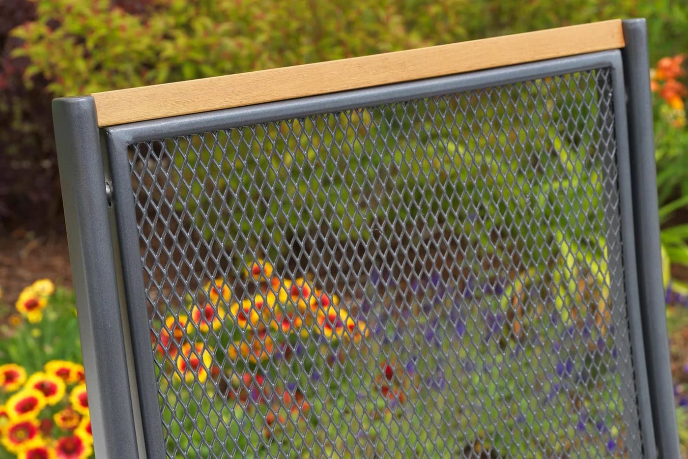 MERXX Gartensessel Itanos Klappbar Aluminium Kunststoff Holzoptik Grau
