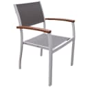 Merxx Stapelsessel Naxos 2er-Set Aluminium Akazienholz Bild 1