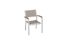 Merxx Stapelsessel Naxos 2er-Set Aluminium Akazienholz Bild 2