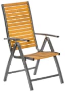 MERXX Gartensessel Santorin Klappbar Braun Akazienholz Aluminium Bild 3