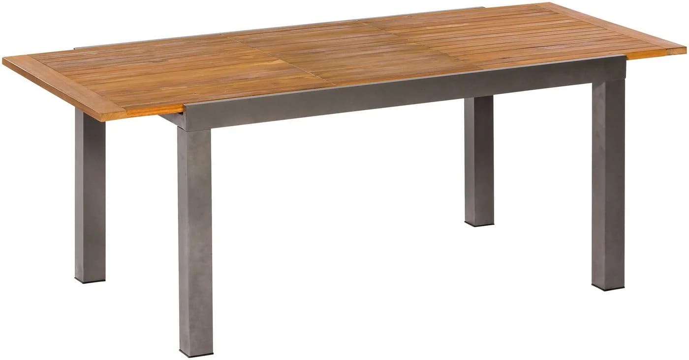 MERXX Gartentisch Santorin Beige Ausziehbar Akazie Aluminium - Bild 4