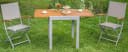 MERXX Balkonauszieh-Tisch Beige/Silber Aluminium Bild 1