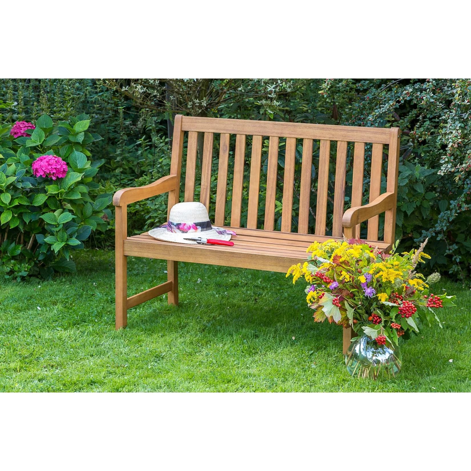 MERXX Gartenbank Mindanao Beige Natur Akazie