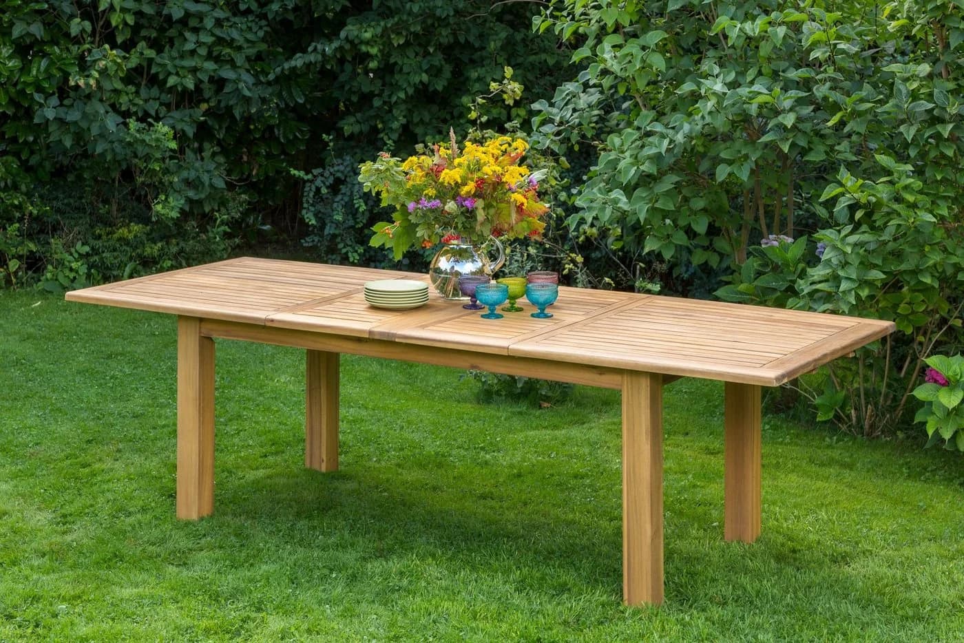 Merxx Akazienholz Gartentisch Ausziehbar Braun Holzoptik - Bild 2