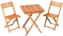 MERXX Gartenstuhl Porto 2er Set Braun Eukalyptusholz Klappbar Bild 4