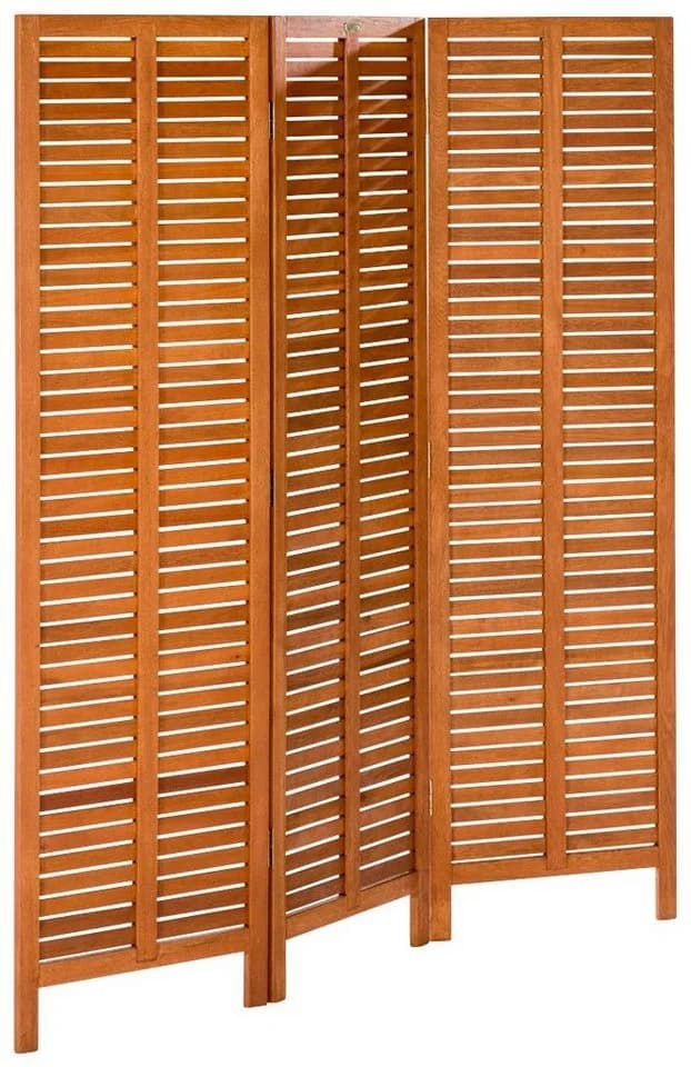 Paravent MERXX Braun Raumteiler Holz teilmassiv