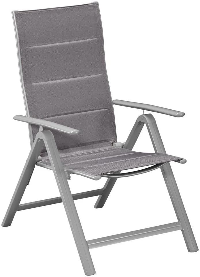 MERXX Taviano Gartenstuhl 2er Set Silber Aluminium - Bild 4
