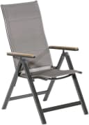 MERXX Trivero Gartenstuhl 2er Set Grau/Braun Klappbar Bild 2