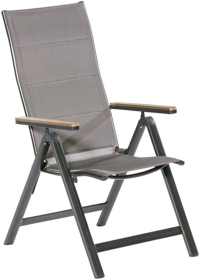 MERXX Trivero Gartenstuhl 2er Set Grau/Braun Klappbar - Bild 2