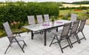 MERXX Trivero Gartenstuhl 2er Set Grau/Braun Klappbar Bild 4