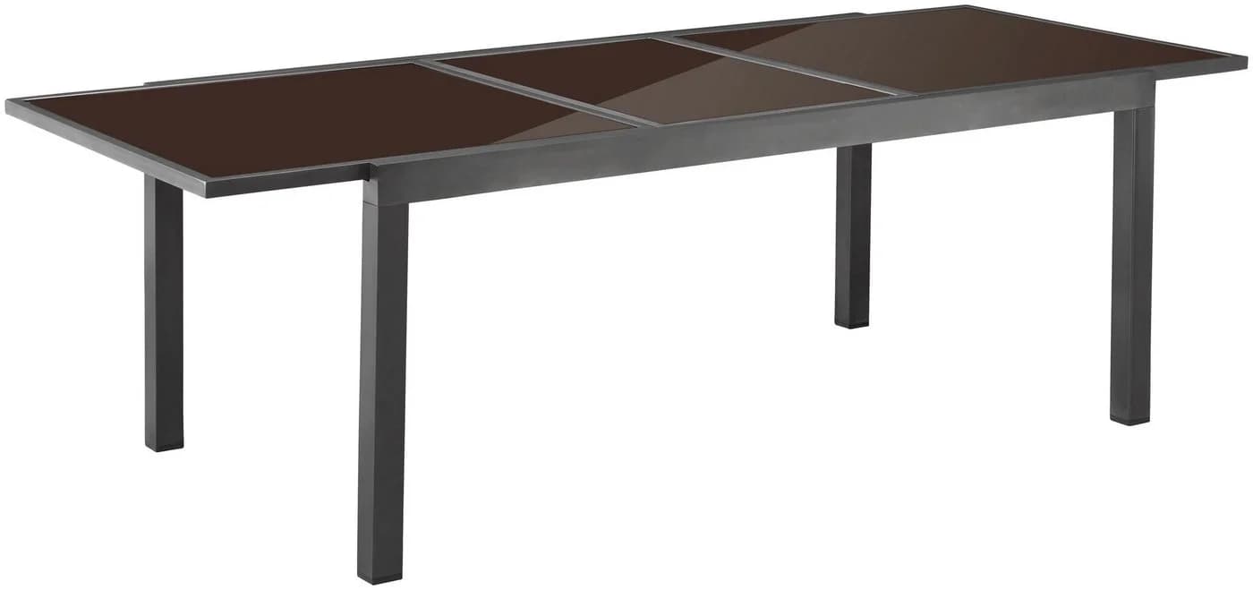 MERXX Gartentisch Amalfi Anthrazit Ausziehbar Glas Aluminium - Bild 3