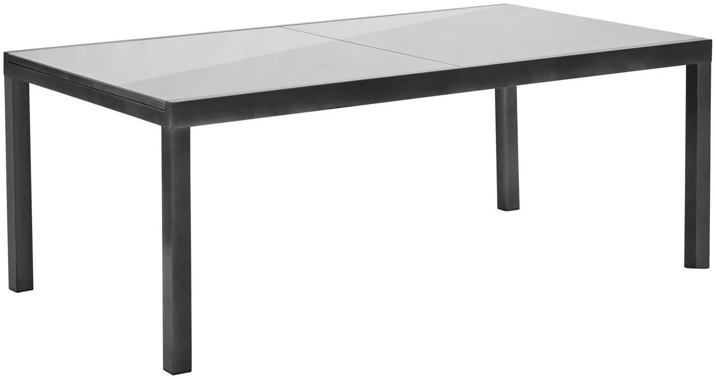 MERXX Gartentisch Grau Ausziehbar Aluminium Glas - Bild 2