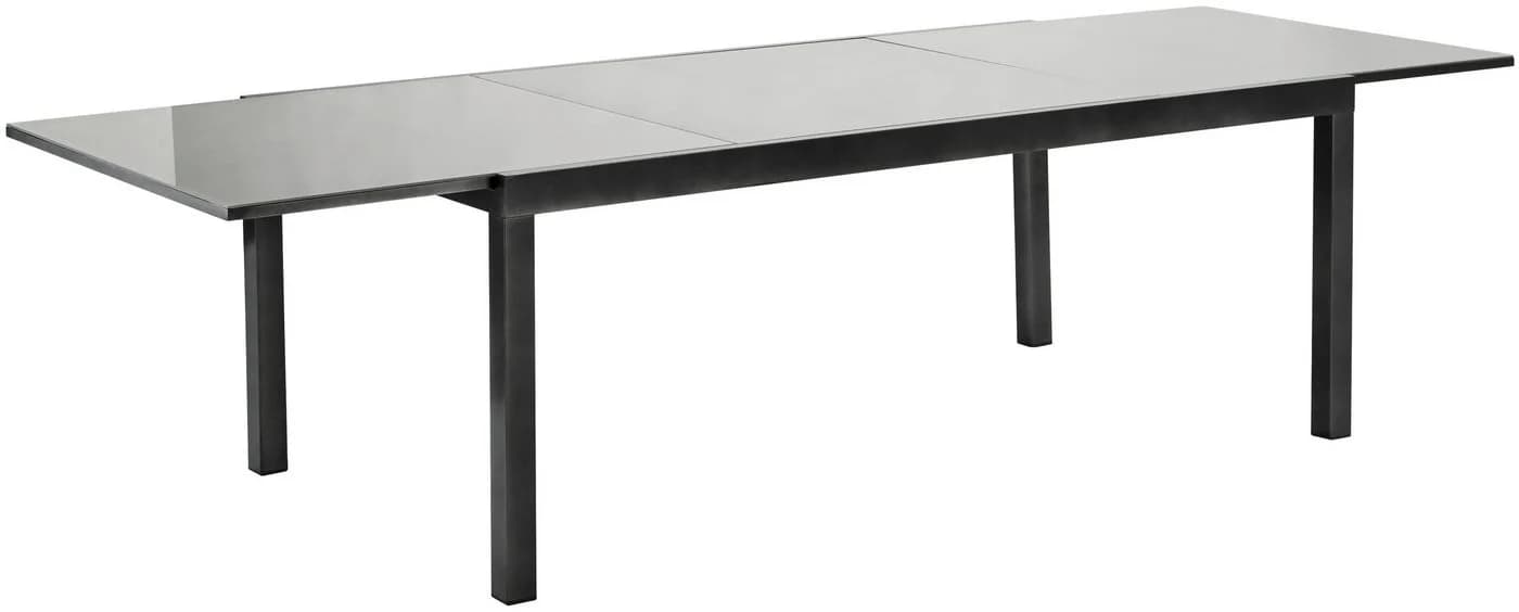 MERXX Gartentisch Grau Ausziehbar Aluminium Glas - Bild 3