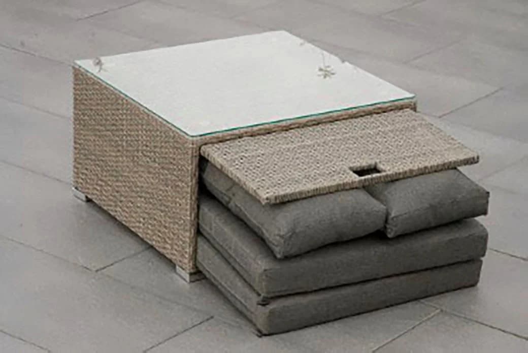 MERXX Gartenlounge-Set Rivello 8-tlg. Beige/Grau mit Auflagen