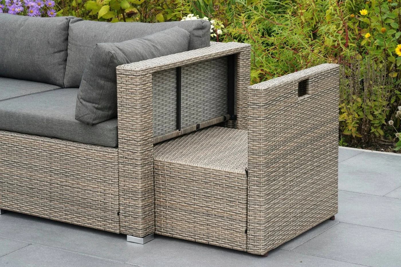 MERXX Gartenlounge-Set Rivello 8-tlg. Beige/Grau mit Auflagen - Bild 3