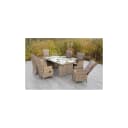 Merxx Riviera Set 13tlg. Sessel hochlehnig Naturton Geflecht Bild 1