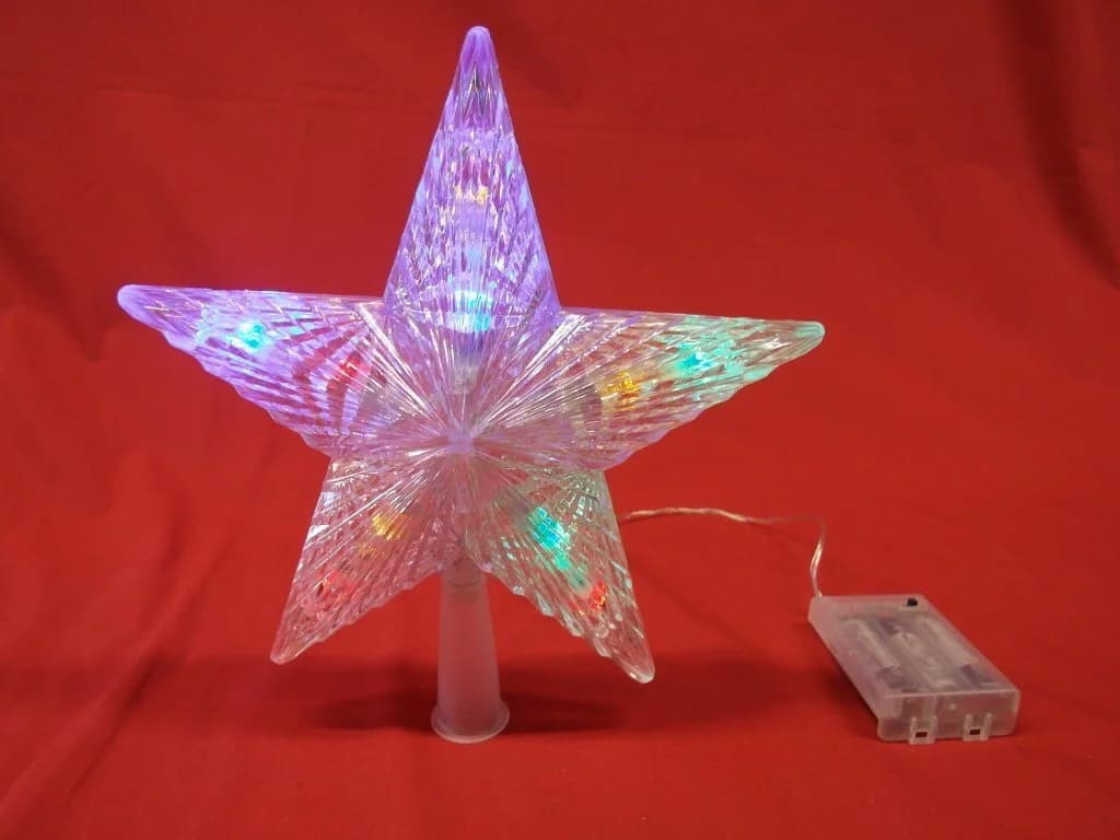 DEGAMO Christbaumspitze Stern 24cm Multicolor LED - Bild 2