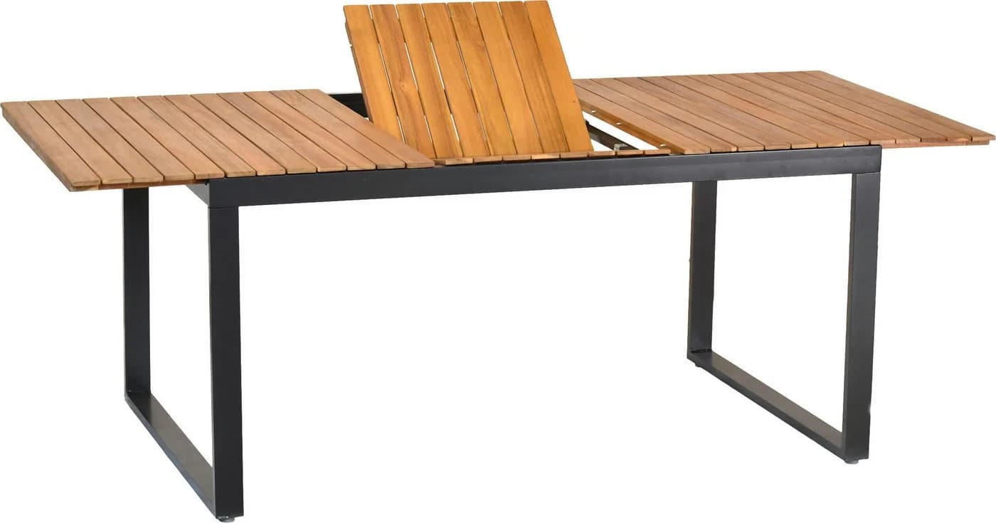 MERXX Garten-Essgruppe Santorin 13-tlg. Grau/Braun Aluminium Akazie - Bild 5