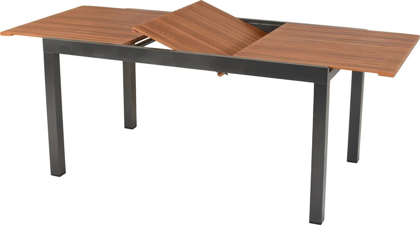 MERXX Garten-Essgruppe Tinos 13-tlg. Grau Aluminium - Bild 5