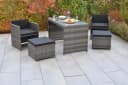 MERXX Garten-Essgruppe Merano 5-tlg. Grau mit Kissen Bild 1