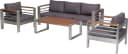 MERXX Gartenlounge-Set Nestos 14-tlg. Grau Aluminium Bild 2