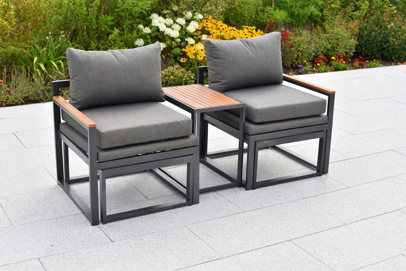 MERXX Gartenlounge-Set Lindos 11-tlg. Grau - Bild 5