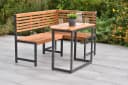 MERXX Eckbank Set 2-tlg. Grau/Braun Aluminium Akazie Bild 1
