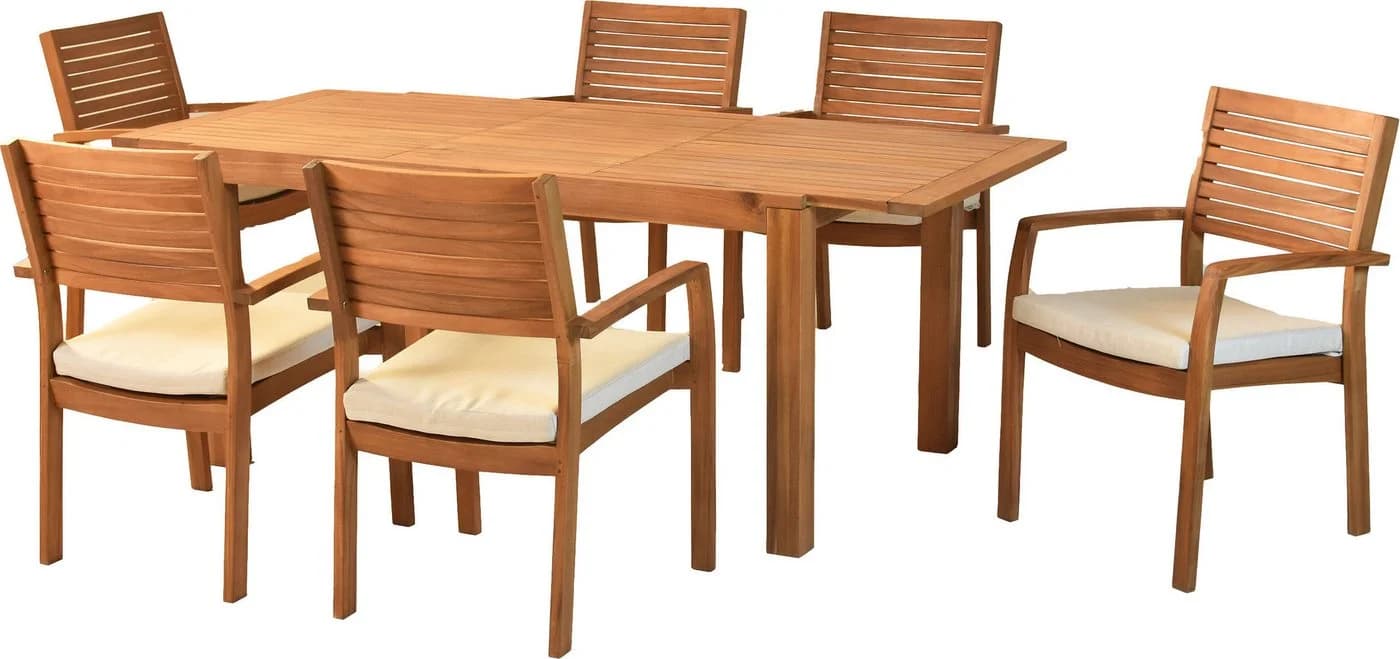 MERXX Garten-Essgruppe Batavia 13-tlg mit Ausziehtisch - Bild 2
