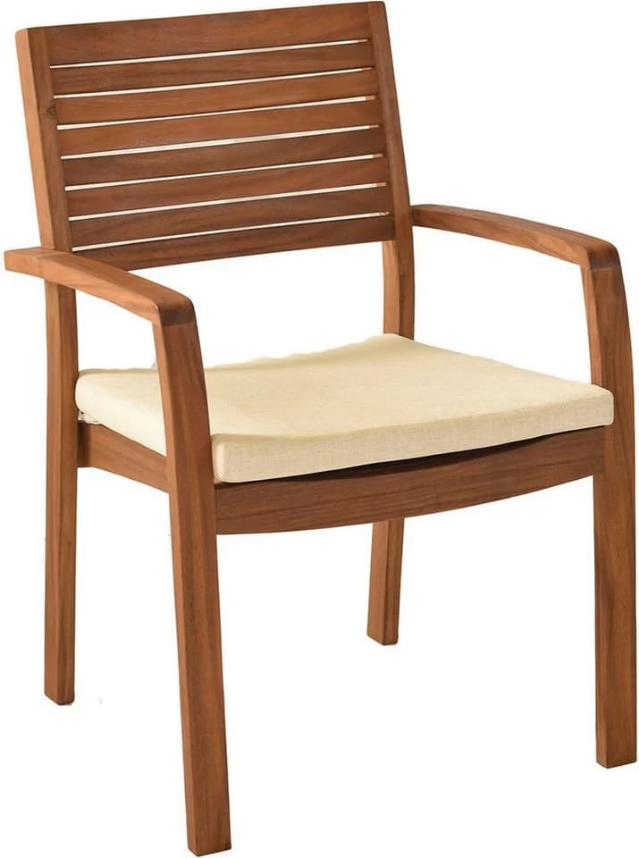 MERXX Garten-Essgruppe Batavia 7-tlg. Akazie beige ausziehbar - Bild 4