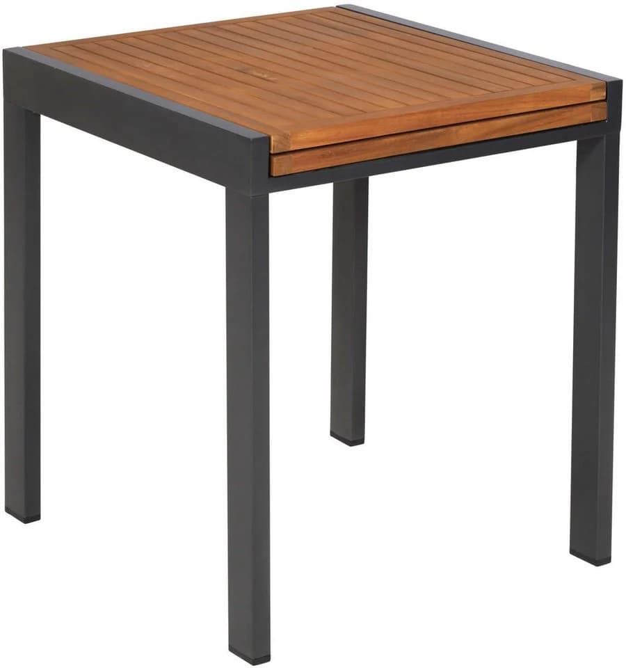 Gartentisch MERXX Ausziehbar Aluminium Akazie Grau Braun - Bild 2